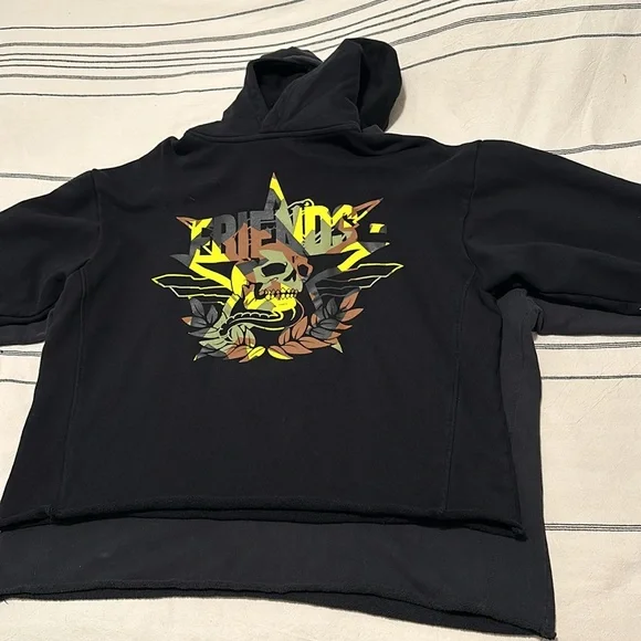 VLONE Friends Skull Camo Hoodie, Size M